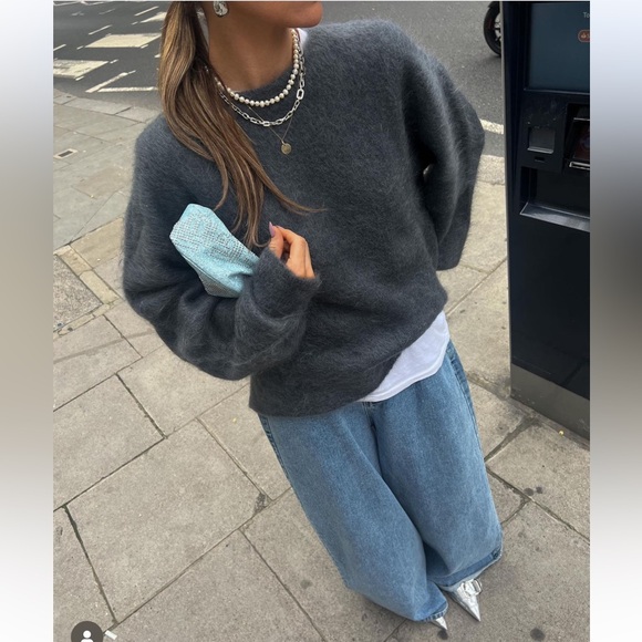 ZARA slingback leather kitten heel shoes
Silver - Picture 10 of 13